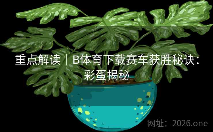 重点解读｜B体育下载赛车获胜秘诀：彩蛋揭秘