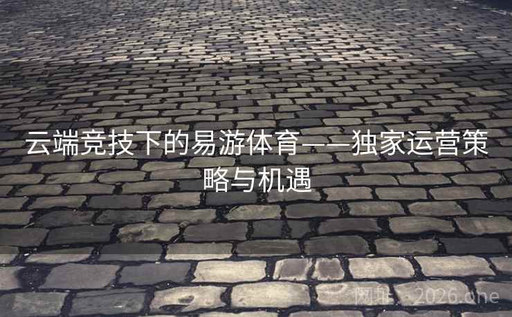 云端竞技下的易游体育——独家运营策略与机遇