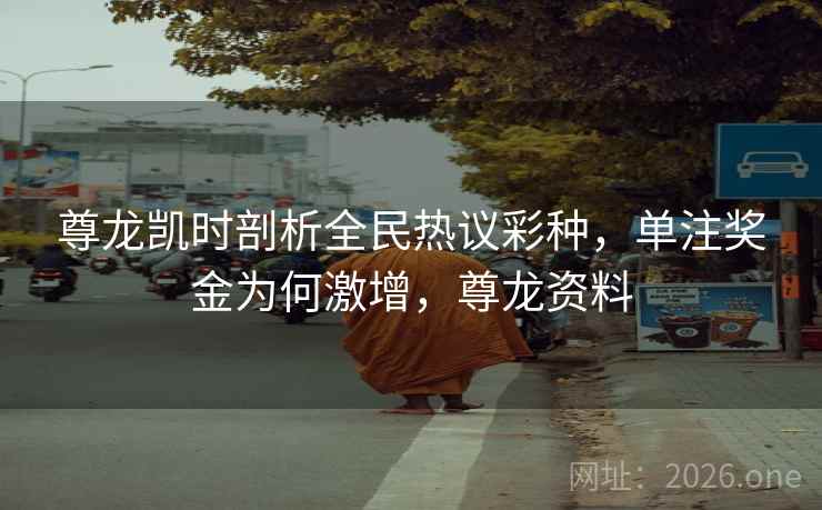 尊龙凯时剖析全民热议彩种，单注奖金为何激增，尊龙资料