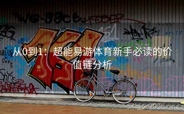 从0到1：超能易游体育新手必读的价值链分析