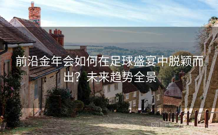 前沿金年会如何在足球盛宴中脱颖而出？未来趋势全景
