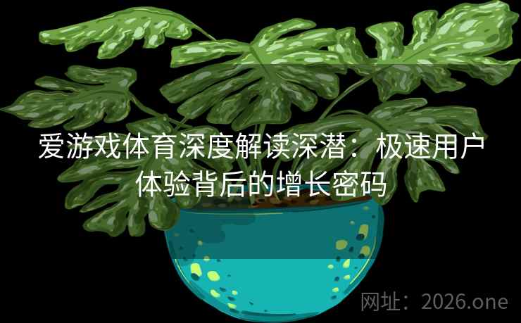 爱游戏体育深度解读深潜：极速用户体验背后的增长密码