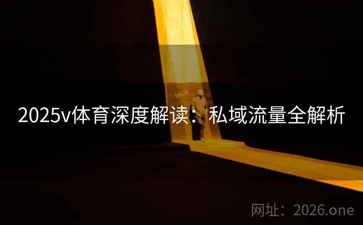 2025v体育深度解读:私域流量全解析 2025v体育深度解读:私域流量全解析
