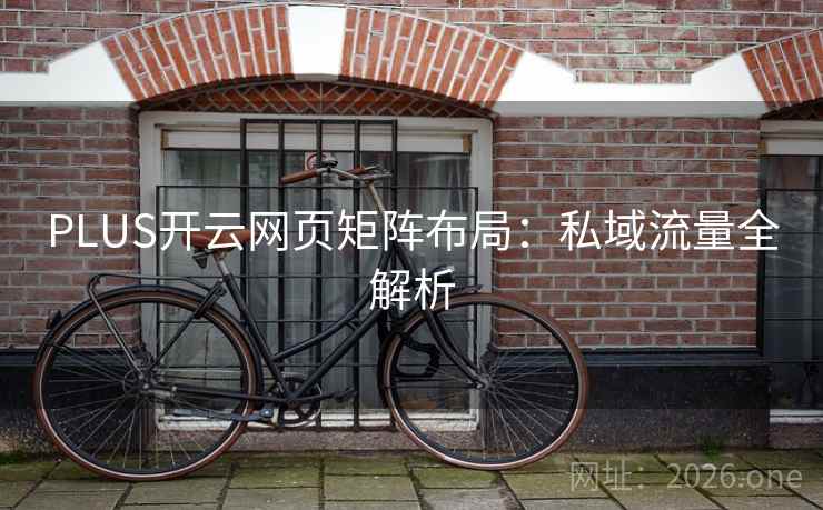 PLUS开云网页矩阵布局:私域流量全解析 PLUS开云网页矩阵布局:私域流量全解析